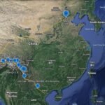 Bản đồ tour Hanoi - Vân Nam - Tây Tạng Bản đồ tour Hanoi - Vân Nam - Tây Tạng