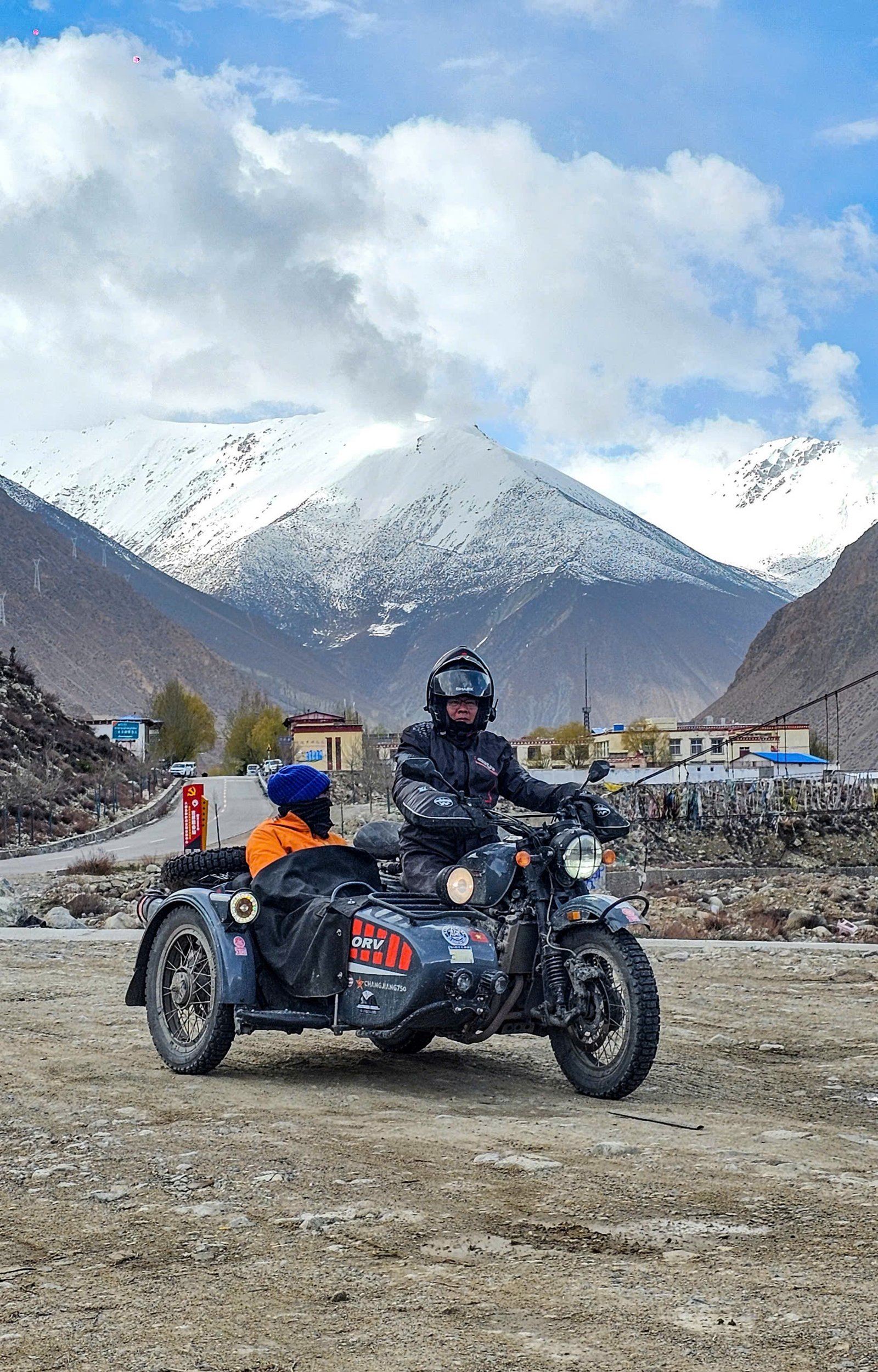 Tibet, China Tibet with sidecar